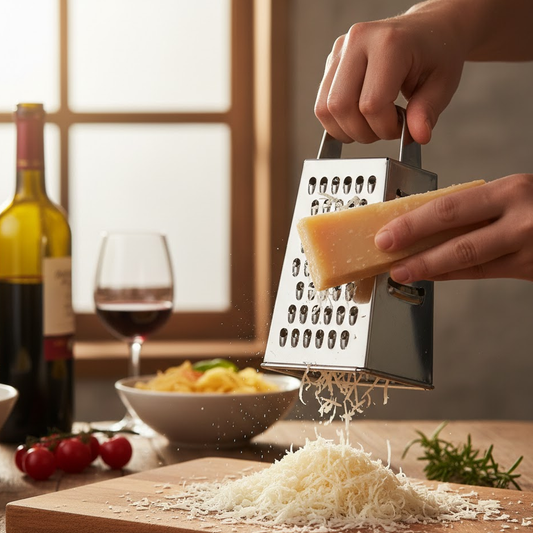 Premium 4-Sided Grater – Versatile, Stainless Steel Cheese and Vegetable Grater
