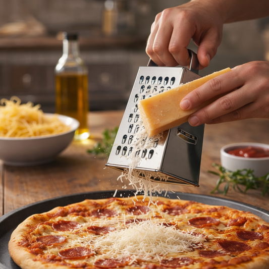 Premium 4-Sided Grater – Versatile, Stainless Steel Cheese and Vegetable Grater