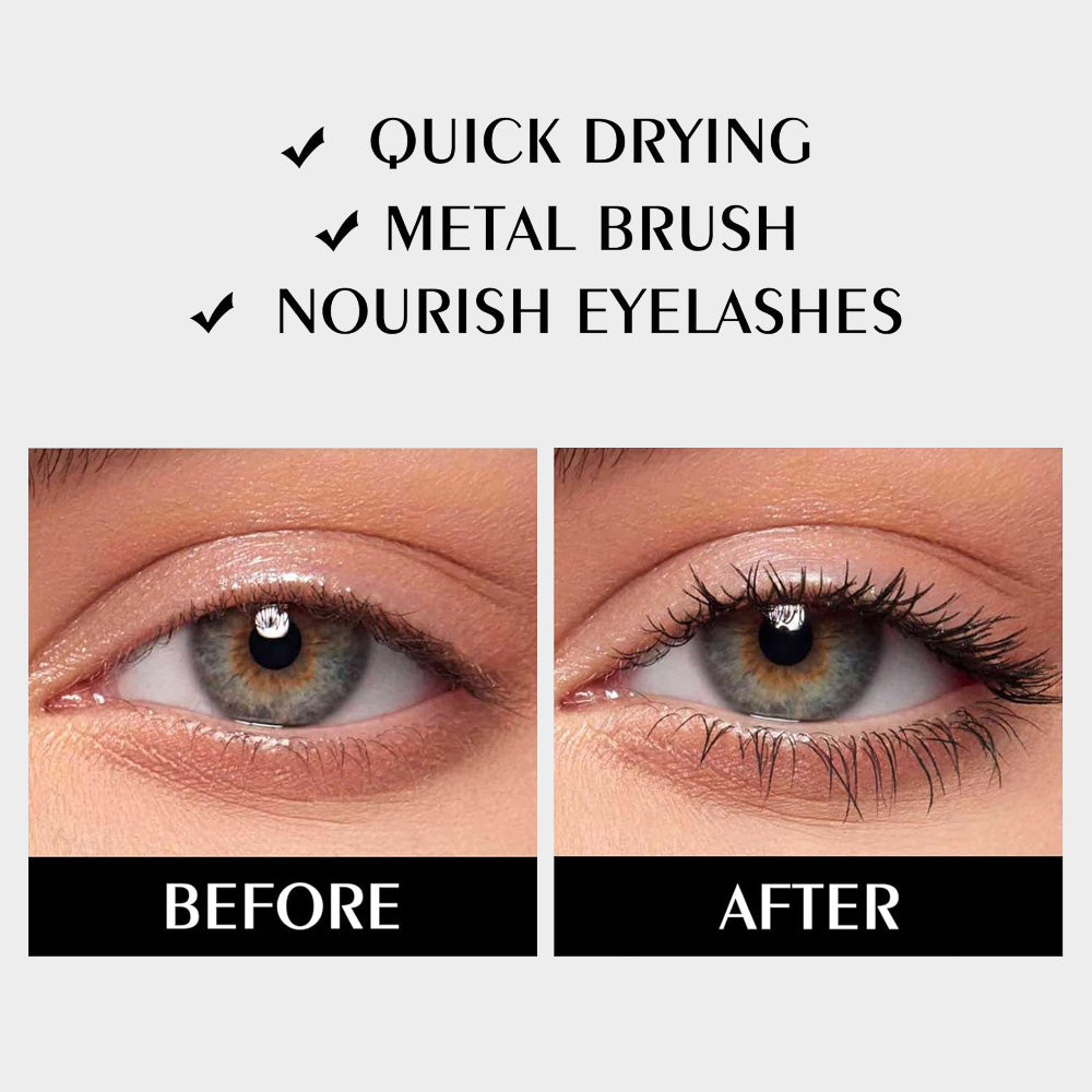 Felvaris®Waterproof Fibre Mascara ✨ – Volume & Length without Clumping for Dramatic Moments