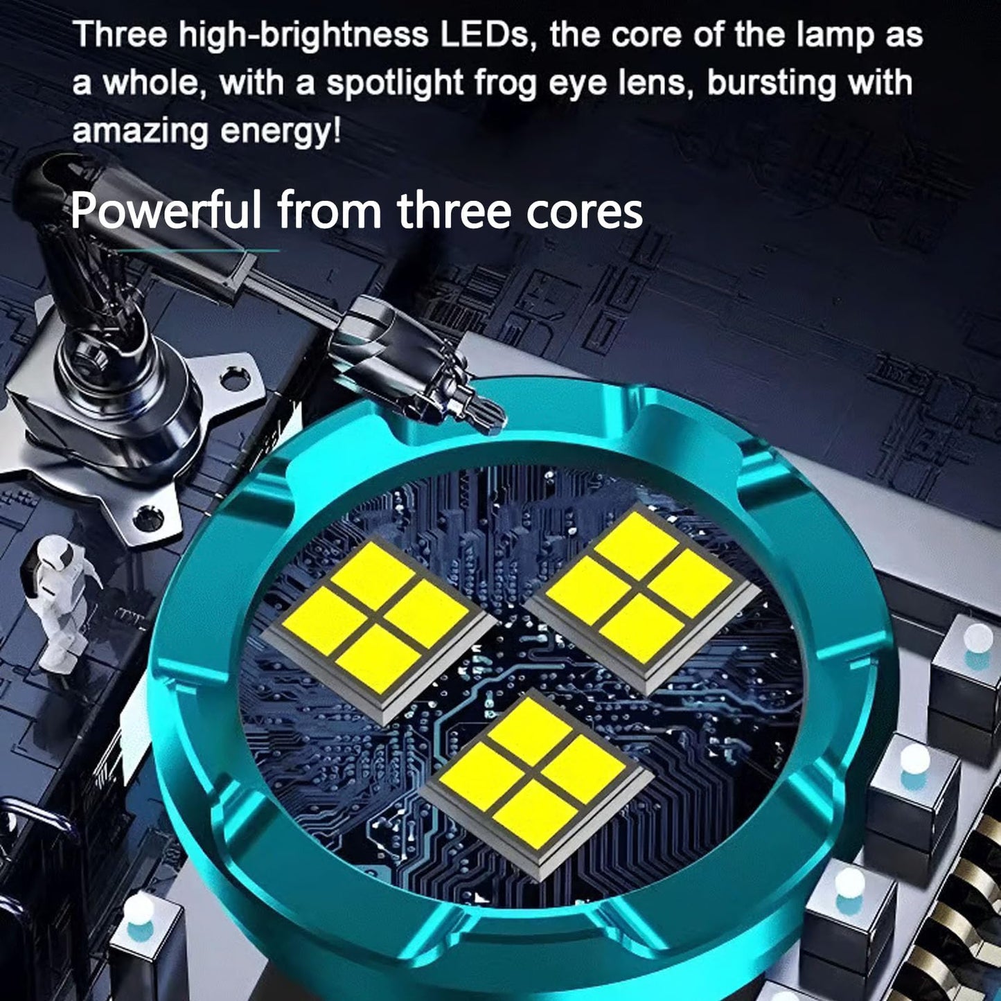Felvaris®⚡🔦Three-Eyed Monster Mini Flashlight — Ultra-Bright Rechargeable LED Torch | Compact, Long-Range & Water-Resistant
