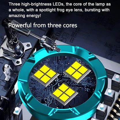 Felvaris®⚡🔦Three-Eyed Monster Mini Flashlight — Ultra-Bright Rechargeable LED Torch | Compact, Long-Range & Water-Resistant