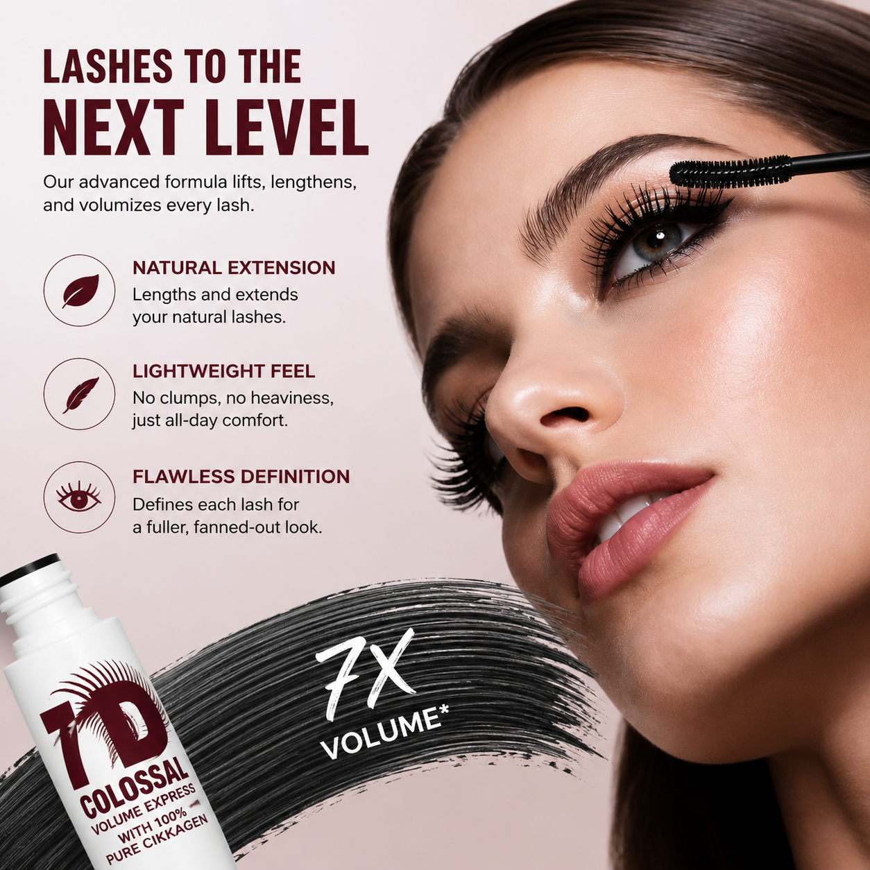 💥⏰  Final 24 Hours:Buy 1 Get 1 FREE  — Felvaris® 7D Colossal Mascara | Lift, Volume & Smudge-Proof Drama