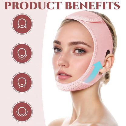 Felvaris® V-Line Lifting Mask with Chin Strap – Jawline Sculpting & Double Chin Firming