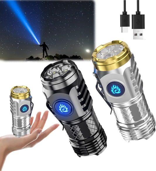 Felvaris®⚡🔦Three-Eyed Monster Mini Flashlight — Ultra-Bright Rechargeable LED Torch | Compact, Long-Range & Water-Resistant