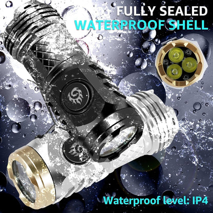 Felvaris®⚡🔦Three-Eyed Monster Mini Flashlight — Ultra-Bright Rechargeable LED Torch | Compact, Long-Range & Water-Resistant