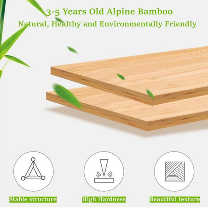 Felvaris®No-Assembly Foldable Bamboo Shoe Rack & Storage Organizer