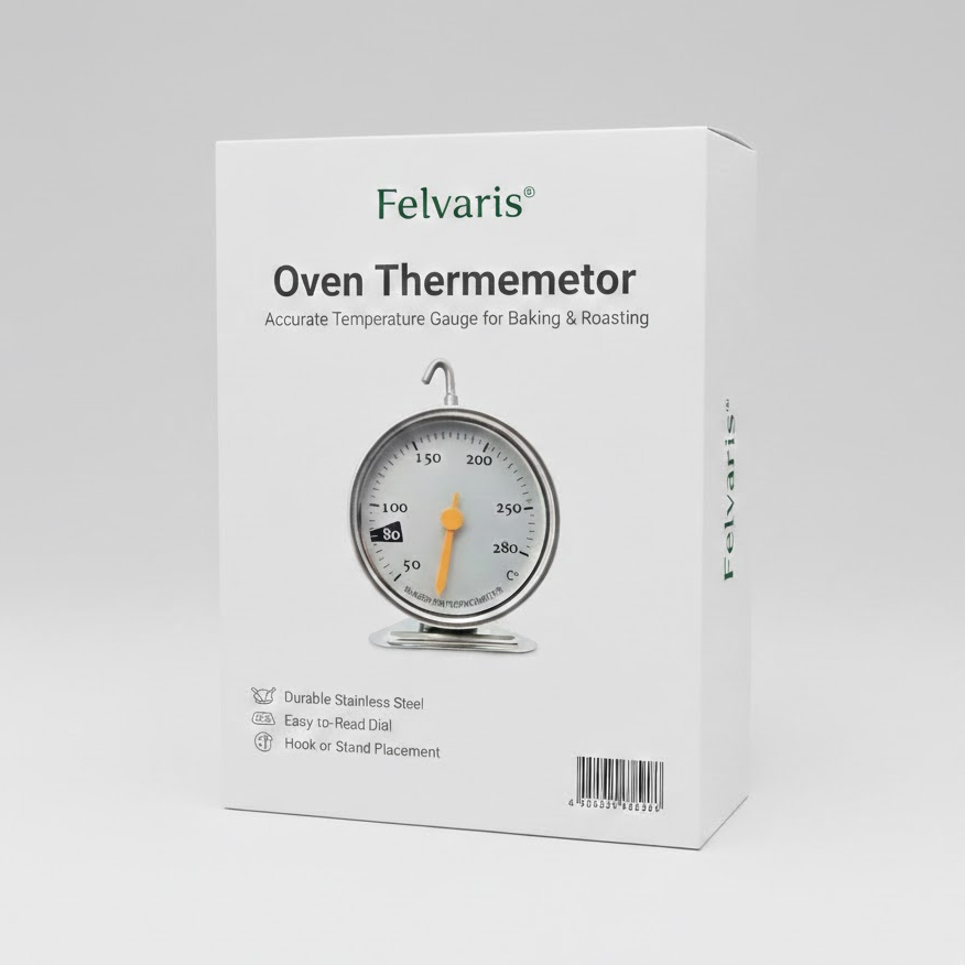 Felvaris®Oven Thermometer – Accurate Temperature Gauge for Baking & Roasting