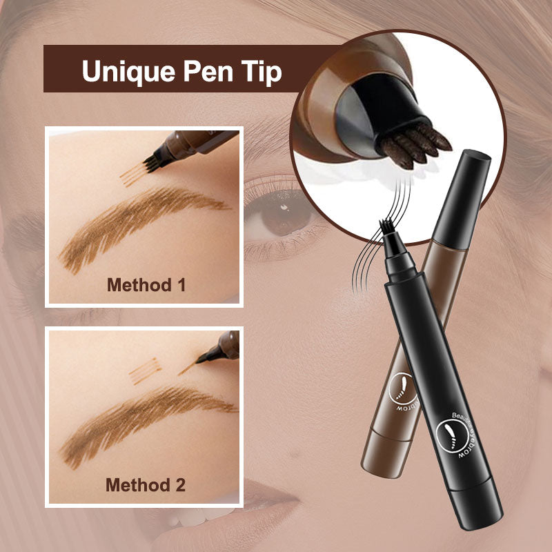 🔥👁️Felvaris®Waterproof Four-tip Beard and Eyebrow Pen✨